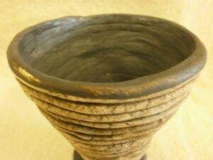 Coiled bowl made at Clay Magic Pottery Studio.